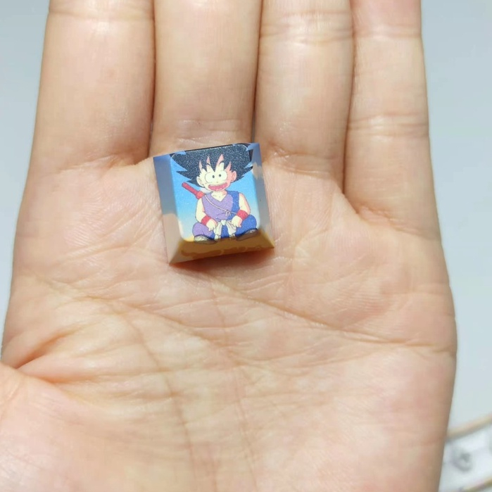 Set 4 Nút Bàn Phím Cơ PBT In Hình Hoạt Hình Dragon Ball Nhiều Màu Sắc