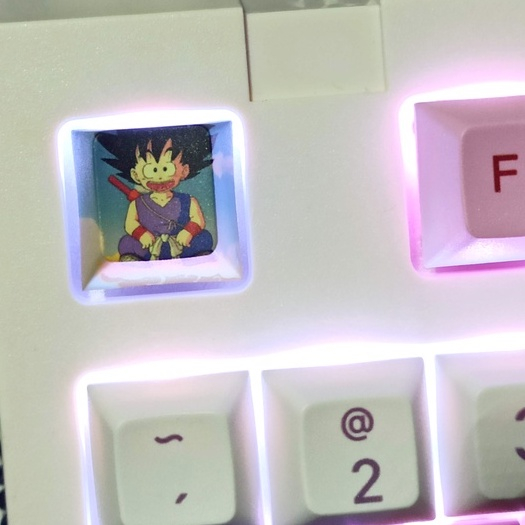 Set 4 Nút Bàn Phím Cơ PBT In Hình Hoạt Hình Dragon Ball Nhiều Màu Sắc