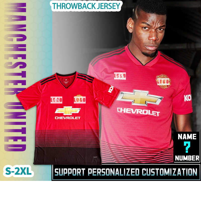 Áo Thun Đá Banh Tay Ngắn Manchester United Home 18 / 19 Size S-2XL