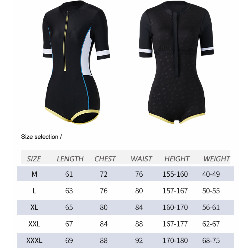 Bộ Đồ Bơi Tay Ngắn Màu Đen Thời Trang Cá Tính Cho Nữ