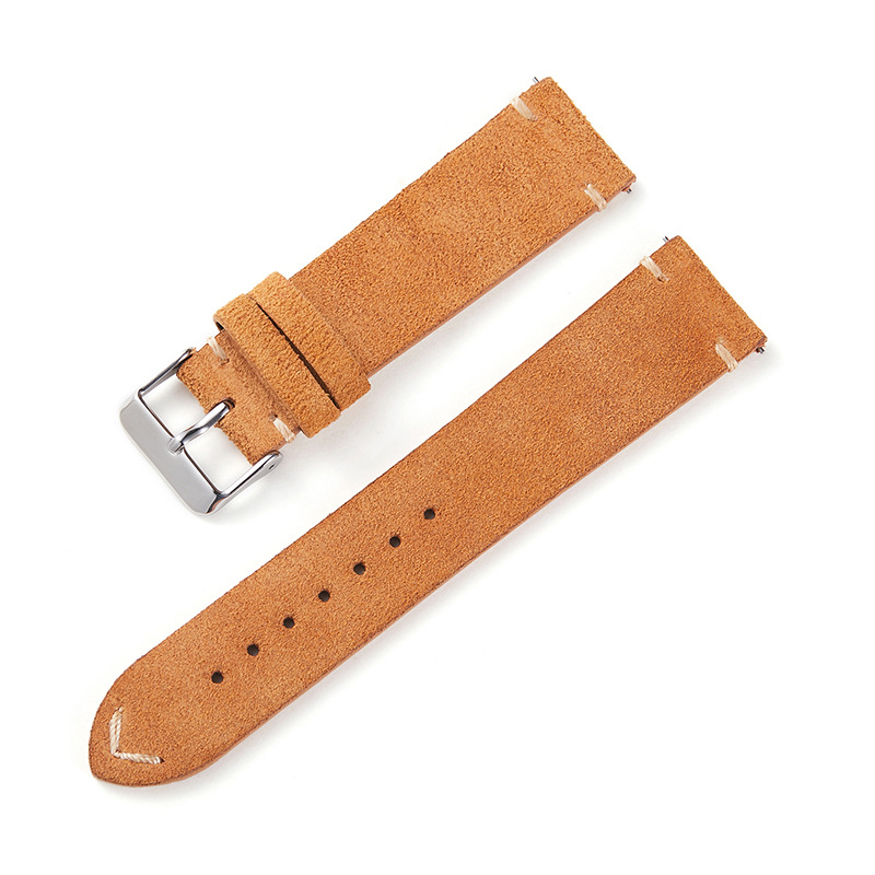 Dây Đeo Đồng Hồ Bằng Da Lộn Mềm Thoải Mái Cho Nam 2023 18 20 22mm