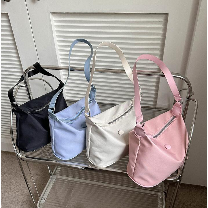Túi Xách Đeo Vai / Kẹp Nách Chất Liệu Nylon Phong Cách Thời Trang Hàn Quốc Cho Nữ