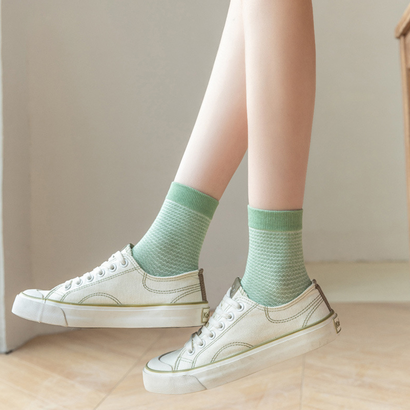 Vớ cotton Thấm Hút Mồ Hôi Thoáng Khí Thời Trang Mùa Hè Mới Cho Nữ