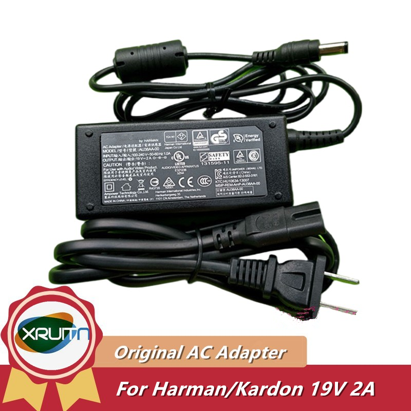 AU38AA-00 19V 2A AC Adapter Sạc Cho Harman / Kardon Onyx Studio 1 2 3 4 5 6 Bluetooth Loa Di Động Ng