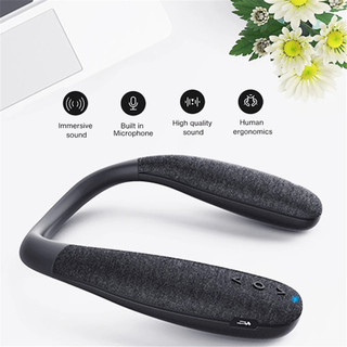 Loa Bluetooth Không Dây Âm Thanh Siêu Trầm Chống Thấm Nước Có Micro Đeo Cổ Chất Lượng Cao