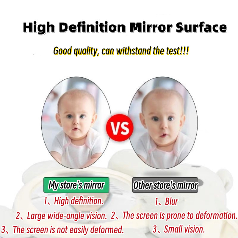 Gương Chiếu Hậu An Toàn Kiểu Hoạt Hình Hàn Quốc Dễ Thương Cho Bé