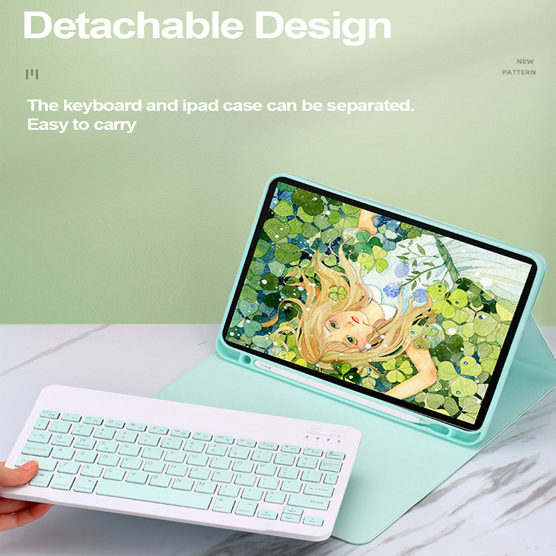 Ốp Máy Tính Bảng Có Bàn Phím Bluetooth Cho iPad gen 5 6 7 8 910 5th 6th 7th 8th 9th 10th gen Air 1 2 3 4 5 Pro 9.7 10.5 11 12.9 2020 2021 Mini 1 2 3 4 5 6