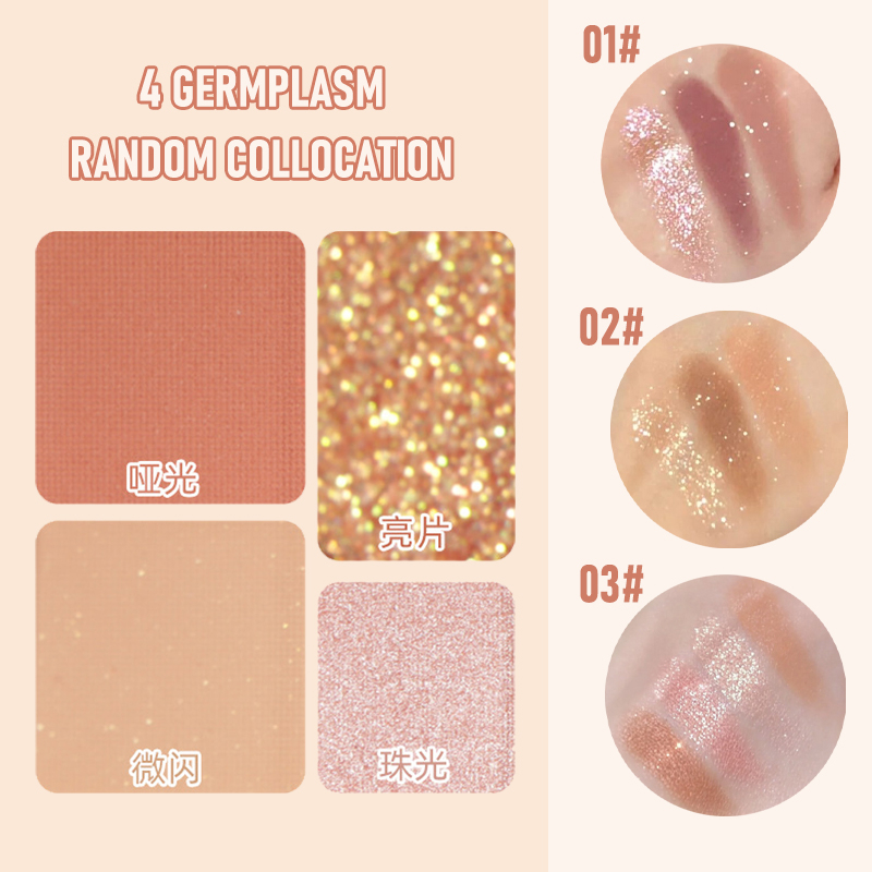 FEPO Bảng Phấn Mắt 9 Màu Sắc Tông Lì Chống Thấm Nước Lâu Trôi