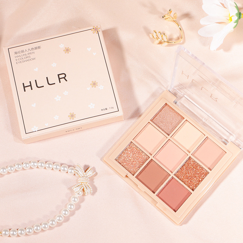 FEPO Bảng Phấn Mắt 9 Màu Sắc Tông Lì Chống Thấm Nước Lâu Trôi