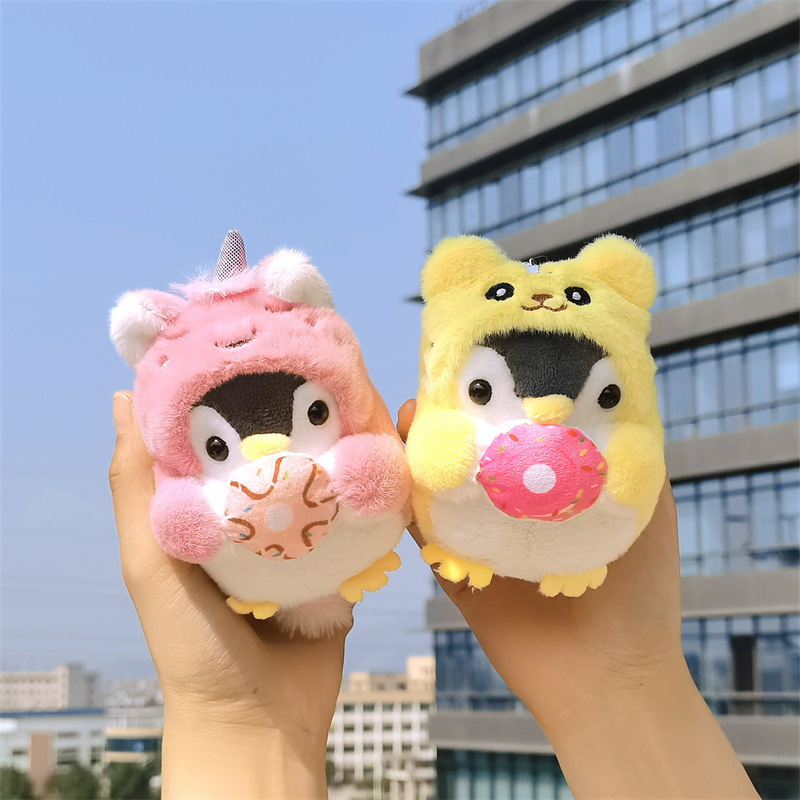 1 Móc Khóa Hình Chim Cánh Cụt Hoạt Hình Nhồi Bông Đáng Yêu