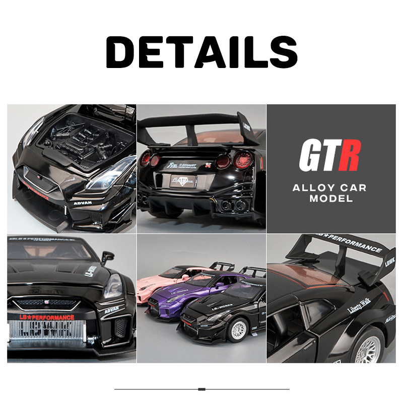 Mô Hình Xe Hơi Nissan GTR CSR2 Bằng Hợp Kim Tỉ Lệ 1: 32