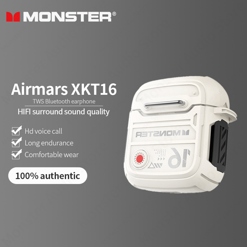 Tai Nghe Monster XKT16 Âm Thanh HIFI Stereo Sống Động Và Phụ Kiện Bluetooth 5.3