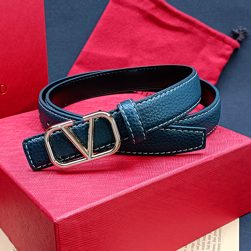 Valentino Thắt Lưng Khóa Hợp Kim In logo Thời Trang Cho Nam Nữ