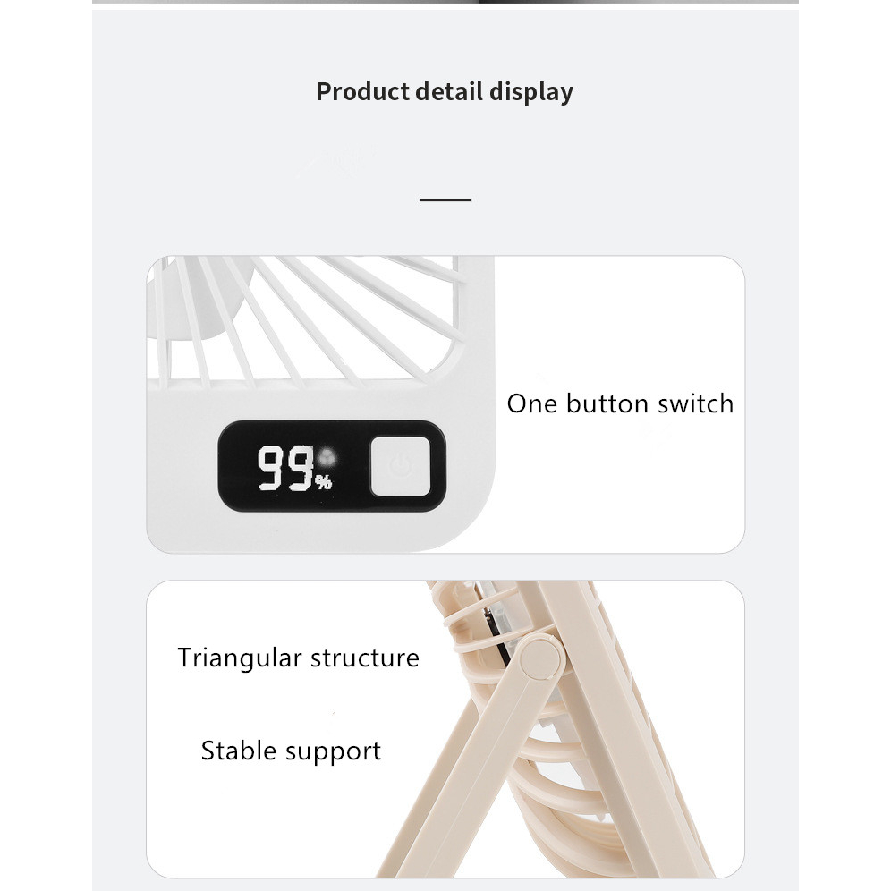 Quạt Sạc Usb Mini Để Bàn Yên Tĩnh