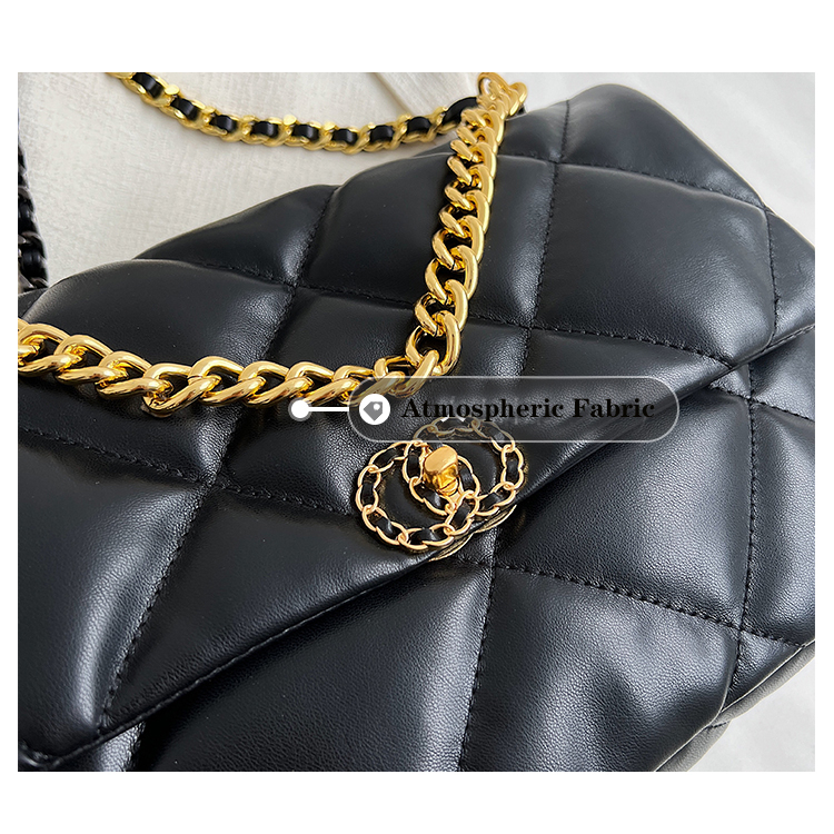 Túi Xách ĐeoVai HE085 Hình Vuông Cỡ Lớn Có Dây Đeo Sợi Xích Thời Trang Cho Nữ