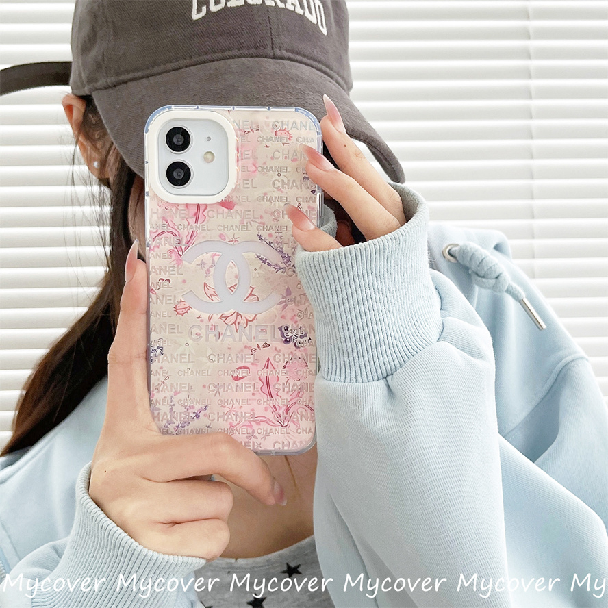 Ốp Điện Thoại Silicon Màu Gradient In Logo Sang Trọng Cho iPhone 11 13 12 14 Pro Max X XR Xs Max 6 7 8 Plus