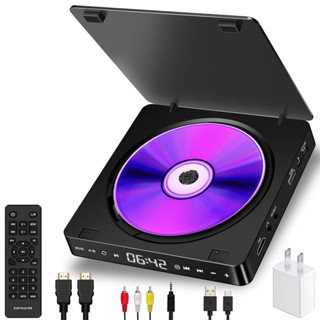 Máy Nghe Nhạc DVD CD DVD CD 1080P Mini VCD DVD Có Cổng Ra HDMI / AV Điều Khiển Từ Xa Hỗ Trợ Đầu Vào USB Cho TV