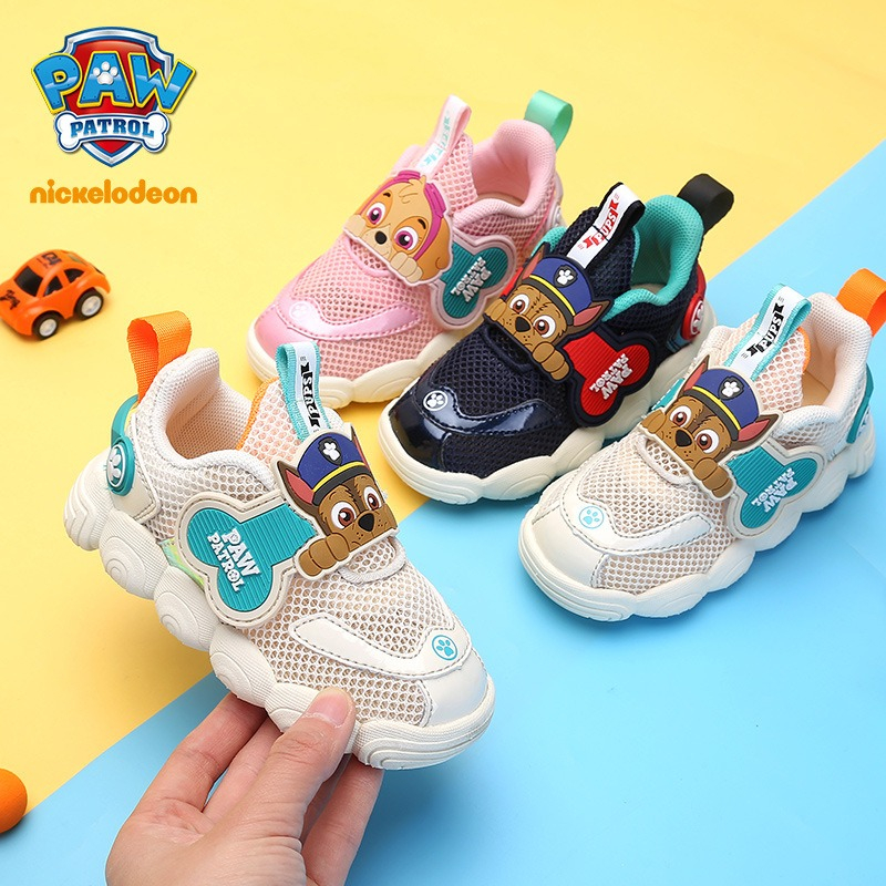 Giày Thể Thao Phối Lưới Thoáng Khí In Hình Paw patrol Thời Trang Xuân Hè 2022 Cho Bé Trai 2-3 - 6 Tuổi