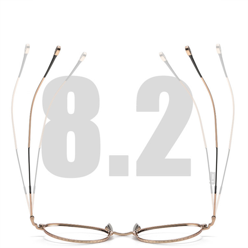 Mắt Kính Gọng Tròn Bằng Titan Thời Trang Cho Nam Nữ