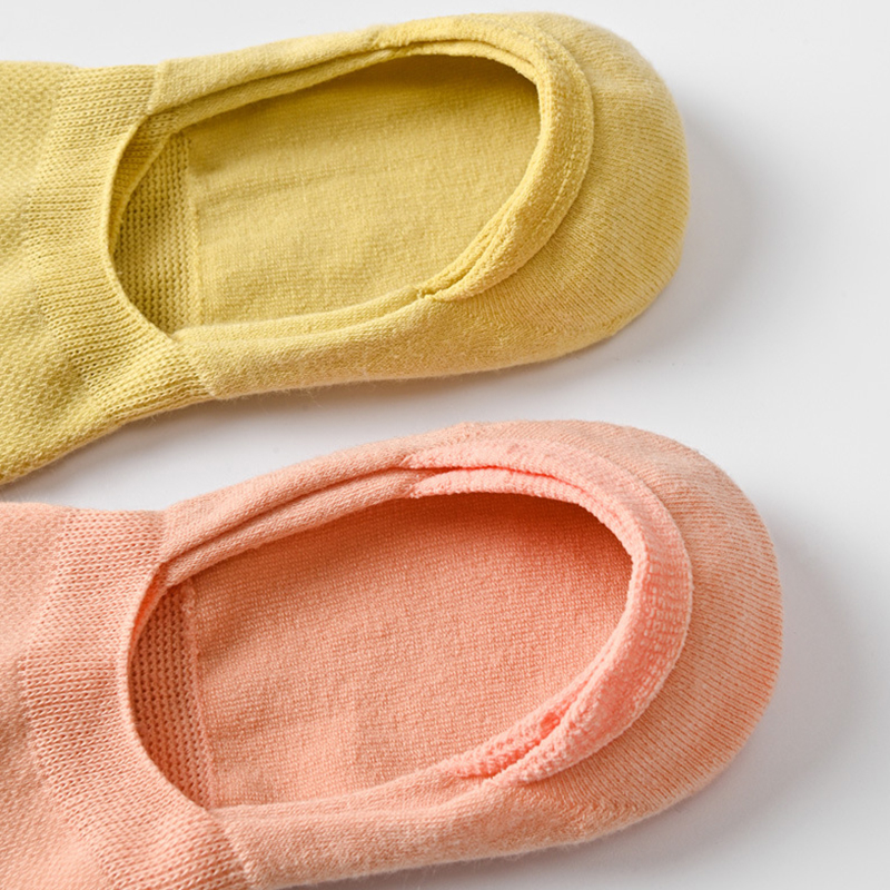 Mới Đôi Tất Chân Cotton Màu Trơn Đơn Giản Thời Trang