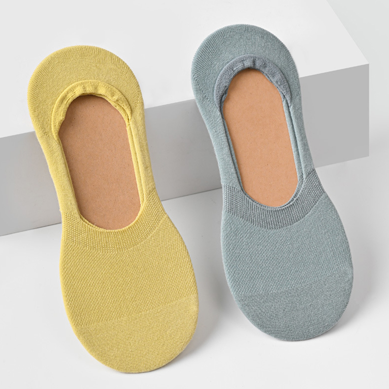 Mới Đôi Tất Chân Cotton Màu Trơn Đơn Giản Thời Trang