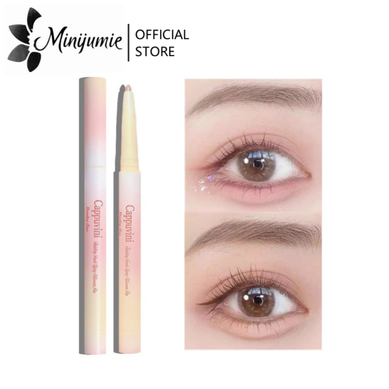 Cappuvini® Phấn mắt lấp lánh nổi bật dạng bút vỏ màu hồng 1g