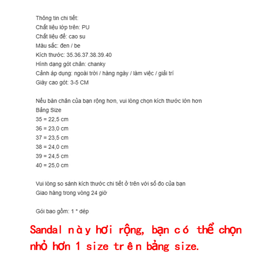 Xăng đan Cao Gót Hở Ngón Thoáng Khí Thời Trang Dành Cho Nữ