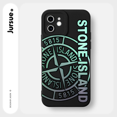 Ốp lưng JURSUE mềm chống bẩn hình độc lạ ngầu nam đen Cho iPhone 17 16 15 14 13 12 11 Pro Max SE 2020 X XR XS ip 8 7 Plus Y3473