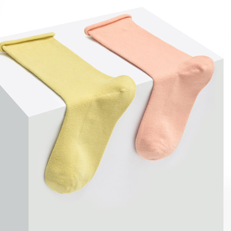 Vớ Cotton Cổ Cao Thoáng Khí Đơn Giản Thời Trang Mùa Hè Hàng Mới Dành Cho Bạn Nữ