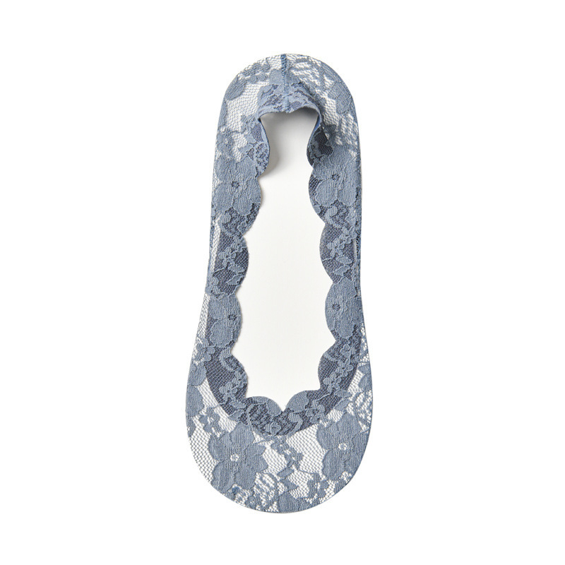 Mới Đôi Tất Chân Cotton Phối Ren Chống Trượt Thời Trang Cho Nữ