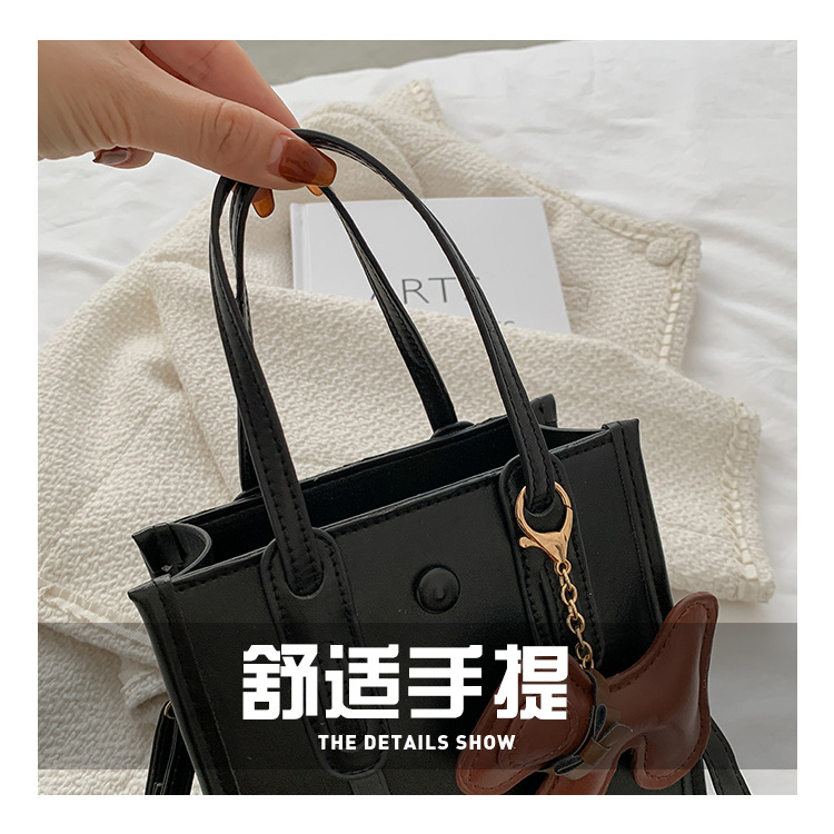 CHIC JOY❤Màu kẹo nối túi nhỏ thời trang PU túi vuông nhỏ xu hướng túi đeo chéo một bên màu trơn đơn giản