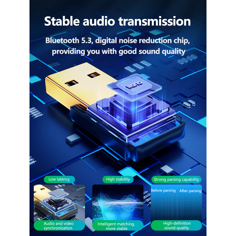 Bộ Chuyển Đổi USB Bluetooth 5.3 LLANO Cho Switch / PS5 / PS4