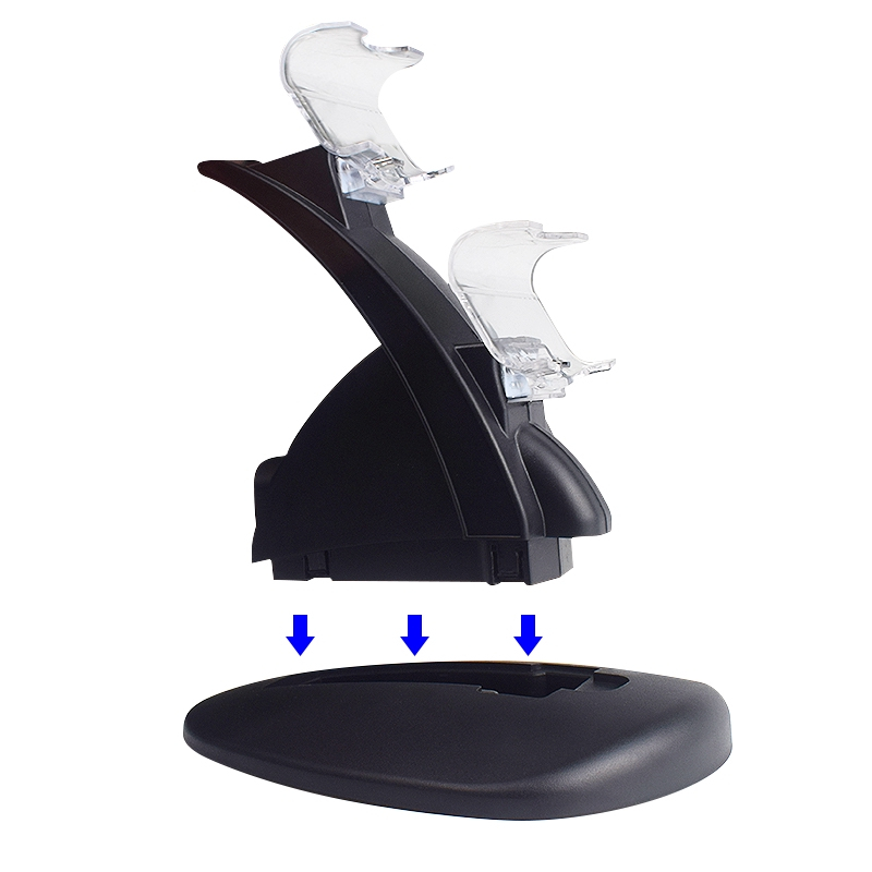 Đế Sạc USB Kép Cho Tay Cầm Chơi Game Sony PS4 / PS4 Slim / PS4 Pro