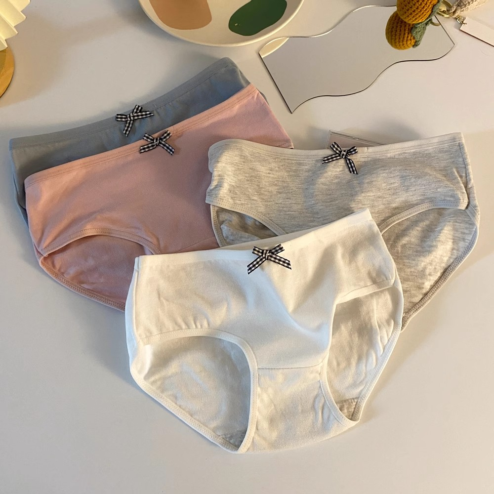 Xiaozhainv Quần Lót cotton Nguyên Chất Năm Gói Cho Nữ