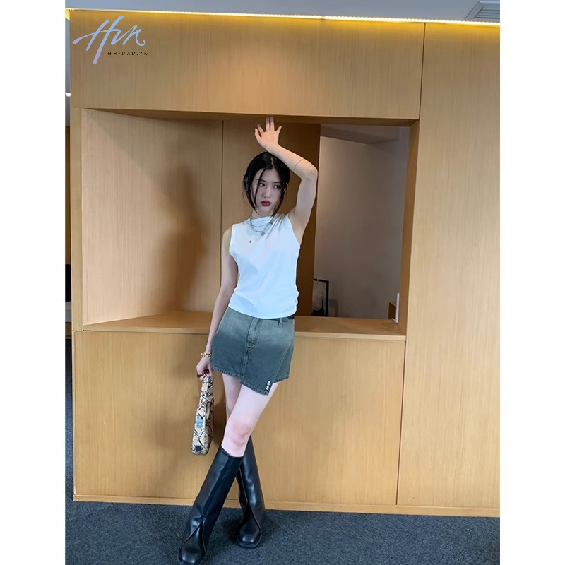 Chân Váy Denim Thiết Kế Mới Thời Trang Mùa Hè 2023 Dành Cho Nữ