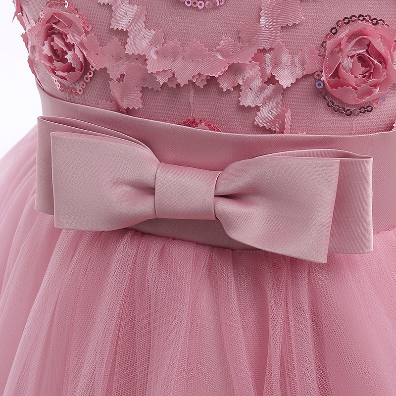 Đầm Công Chúa Họa Tiết Hoa Xinh Xắn Cho Bé Gái 3-12 Tuổi T5521