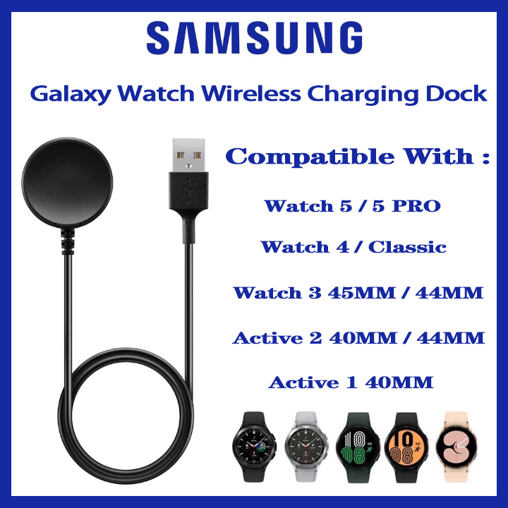Samsung Galaxy Watch 5 / Watch 4 / Watch 3 / Active 2 / Active 1 Đế sạc đồng hồ Samsung Sạc không dây Cáp sạc USB
