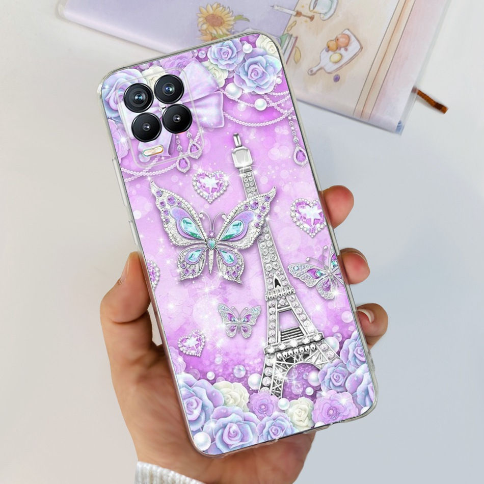 Ốp Điện Thoại TPU Silicon Mềm Hình Khủng Long / Mèo Cho Realme 8 Pro 8Pro 4G RMX3085 RMX3081 Realme8 5G RMX3241