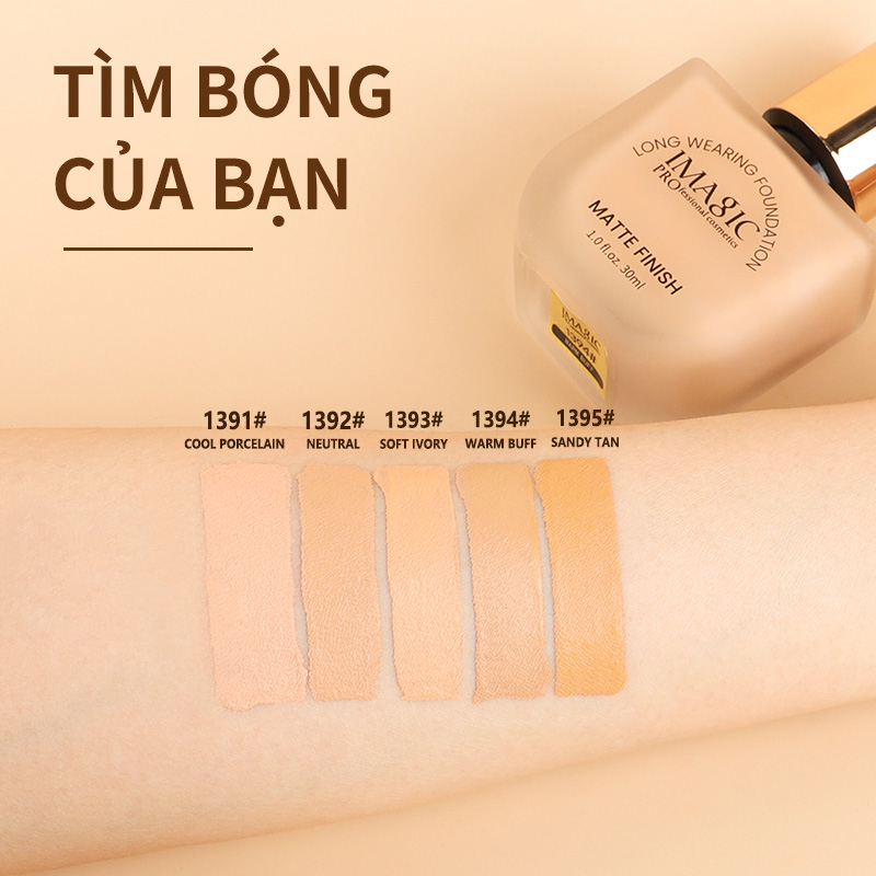 Kem Nền IMAGIC Dạng Lỏng Chống Thấm Nước Và Mồ Hôi Lâu Trôi 30ml