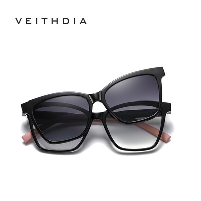 Veithdia Kính Mát 3 Trong 1 Gọng Hít Nam Châm Siêu Nhẹ tr90 Thời Trang cg7704
