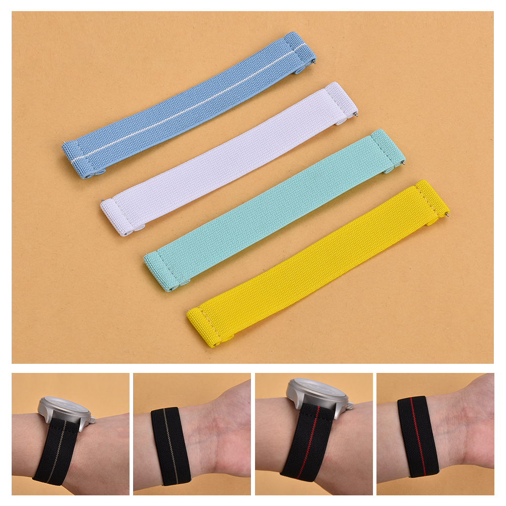 Dây Đeo Đồng Hồ Nylon Co Giãn Kiểu Quân Đội Pháp 18mm 19mm 20mm 21mm 22mm 60 's