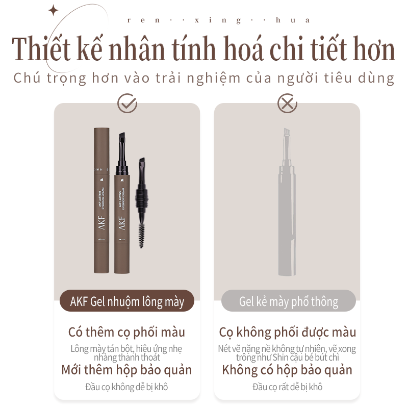 Gel kẻ mày AKF lâu trôi chống nước cao cấp 1.2g