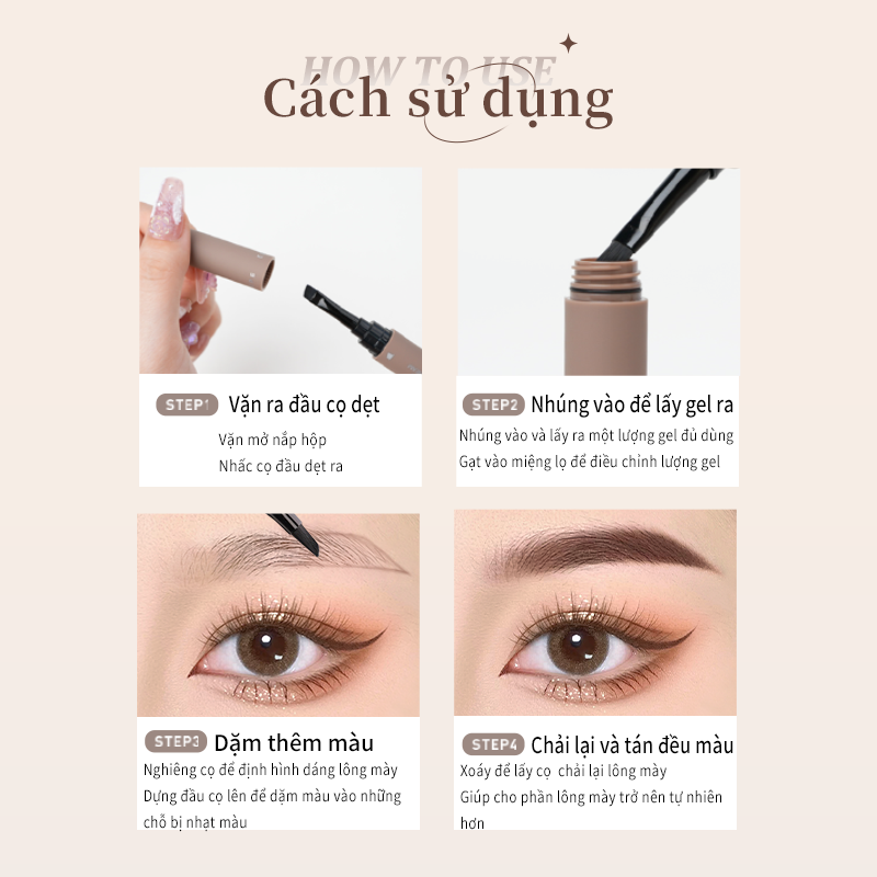 Gel kẻ mày AKF lâu trôi chống nước cao cấp 1.2g