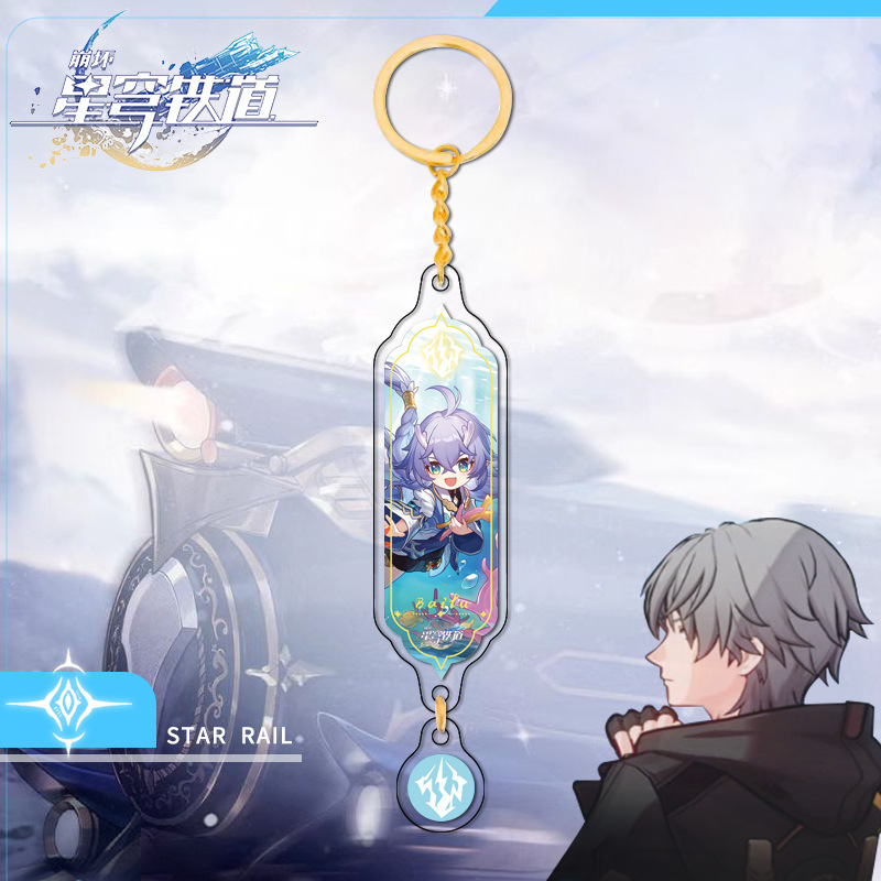 Móc Khóa Acrylic Dài Hình Nhân Vật Trong Game Honkai: Star Rail jingliu yanqing