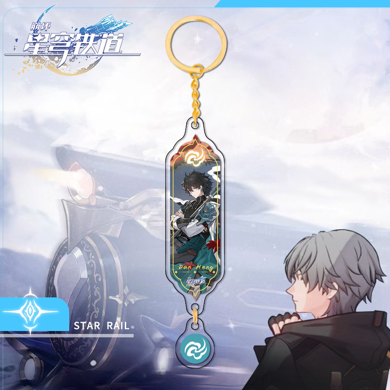 Móc Khóa Acrylic Dài Hình Nhân Vật Trong Game Honkai: Star Rail jingliu yanqing