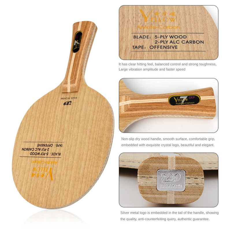 Lưỡi Chơi Bóng Bàn ALC 5 # 2 # 729 Bằng Carbon Chuyên Nghiệp