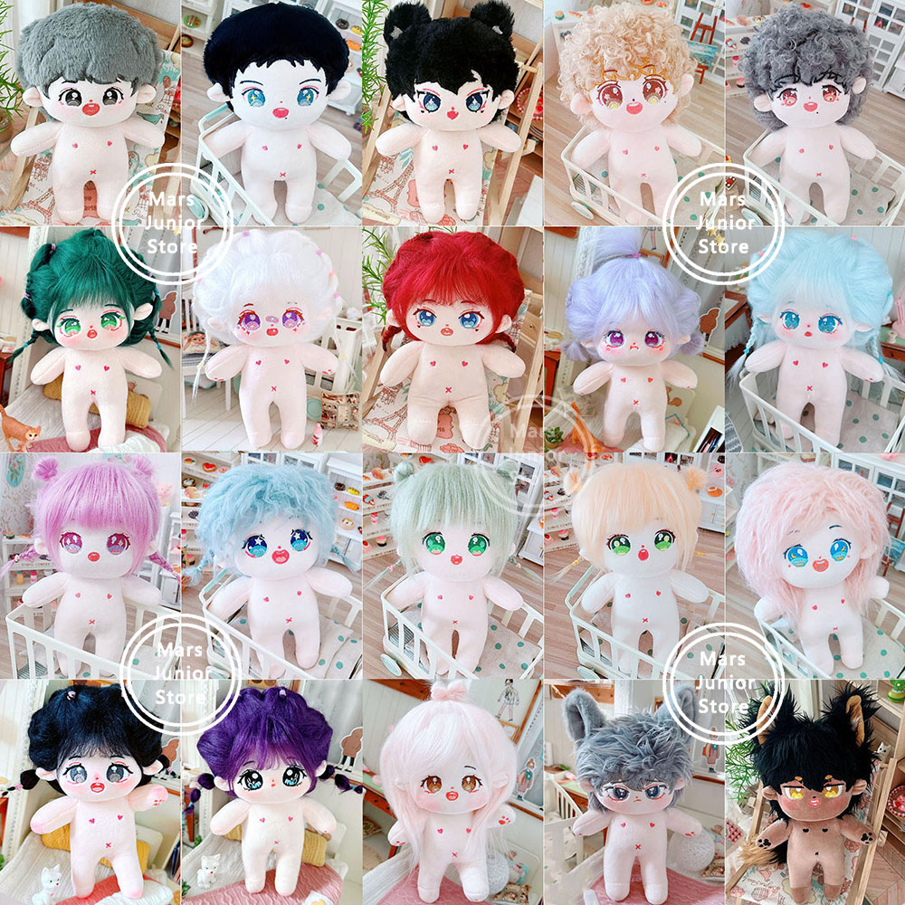 Đồ chơi búp bê nhồi bông kiểu BTS EXO Black Pink aespa Xiao Zhan Yibo dễ thương 20cm