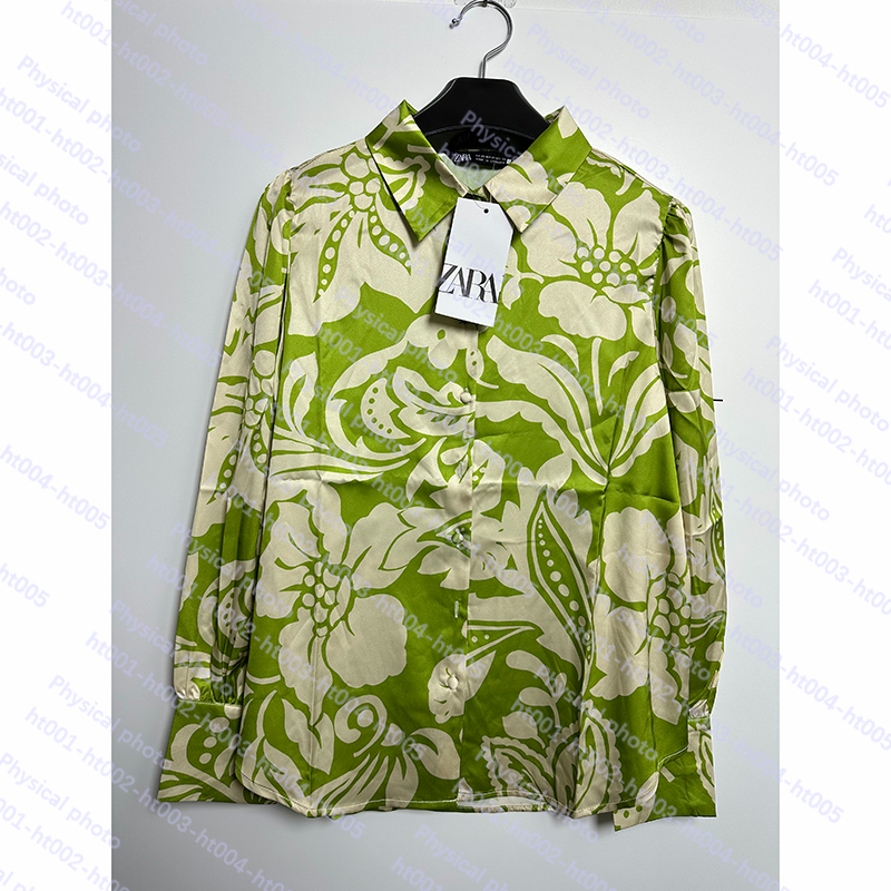 Zara Áo Sơ Mi In Họa Tiết Thời Trang Thanh Lịch Cho Nữ