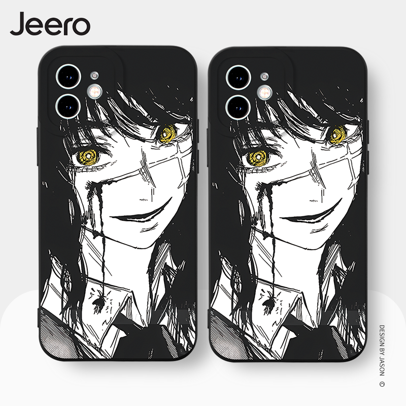 Ốp điện thoại JEERO chống bẩn ngộ nghĩnh nam ngầu anime hoạt hình dễ thương đẹp mềm Cho iPhone 15 14 13 12 11 Pro Max SE 2020 X XR XS 8 7 ip 6S 6 Plus kute HFE2064