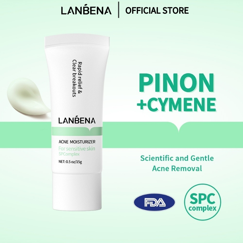 Kem dưỡng ẩm giảm mụn Lanbena acne derm chấm mụn sưng tấy nhanh chóng Phục hồi Kiểm soát dầu Làm dịu da 15g